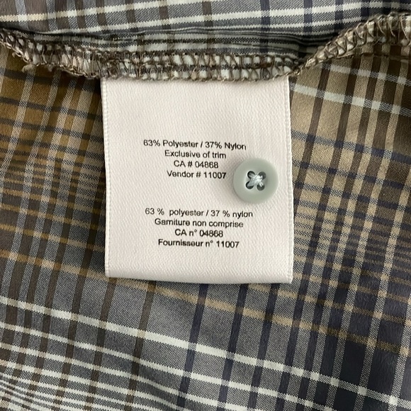 MEC Vida Short Sleeve Shirt Women’s Size Medium UPF Hiking Travel Plaid - Picture 7 of 9